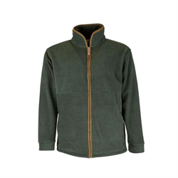 Oxford Blue Full zip fleece jakke -grøn - køb hos lundemøllen